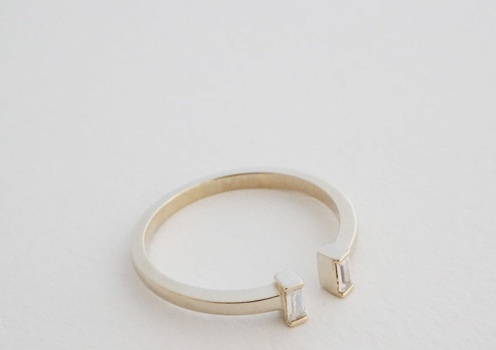 Stevie Adjustable Baguette Ring