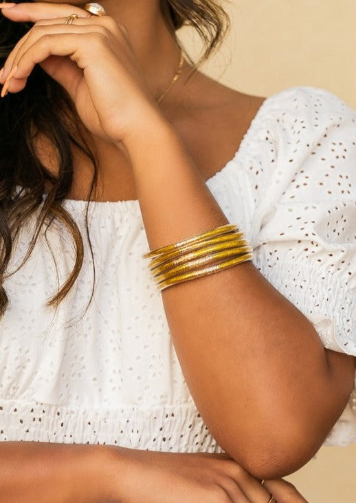 Glitter Jelly Bangle Bracelets