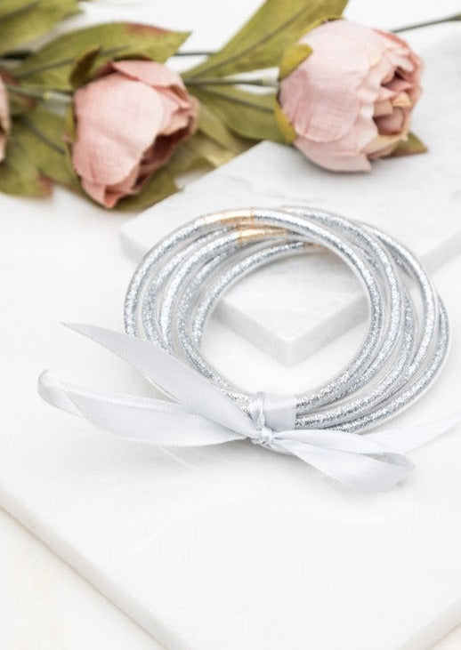 Glitter Jelly Bangle Bracelets