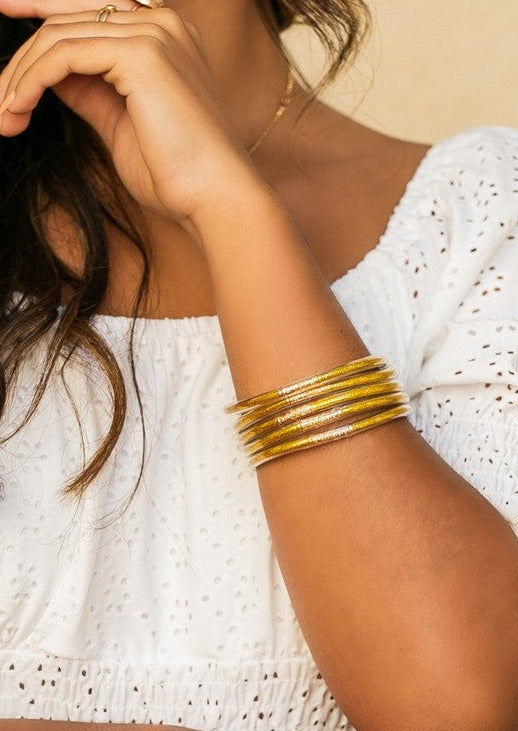 Glitter Jelly Bangle Bracelets