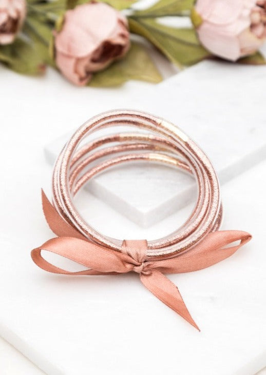 Glitter Jelly Bangle Bracelets