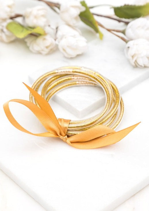 Glitter Jelly Bangle Bracelets