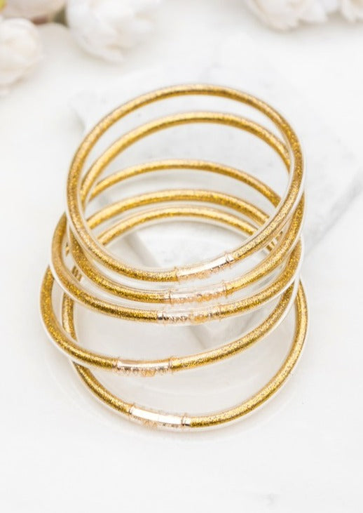 Glitter Jelly Bangle Bracelets