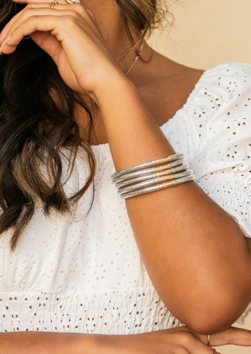 Glitter Jelly Bangle Bracelets