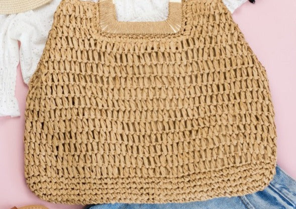 Oversized Straw Tote