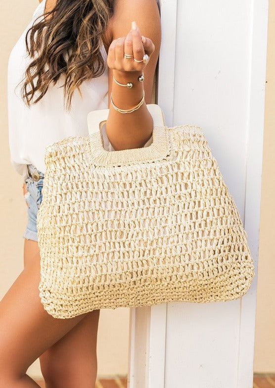Oversized Straw Tote