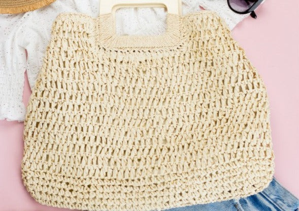Oversized Straw Tote