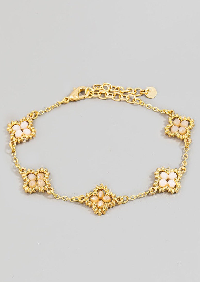 Beaded Clover Bracelet