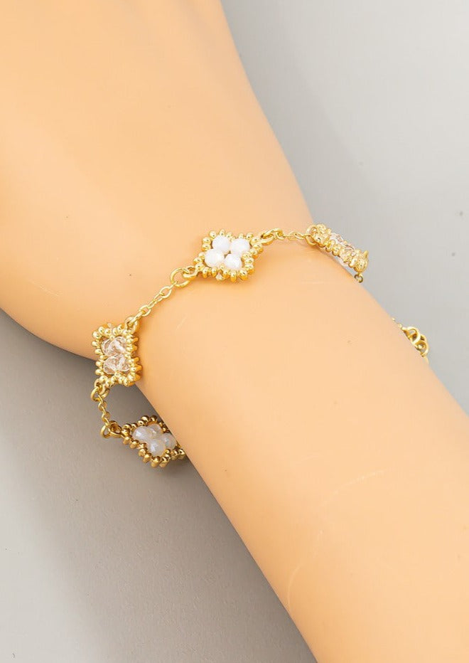 Beaded Clover Bracelet