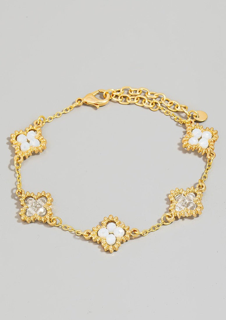 Beaded Clover Bracelet