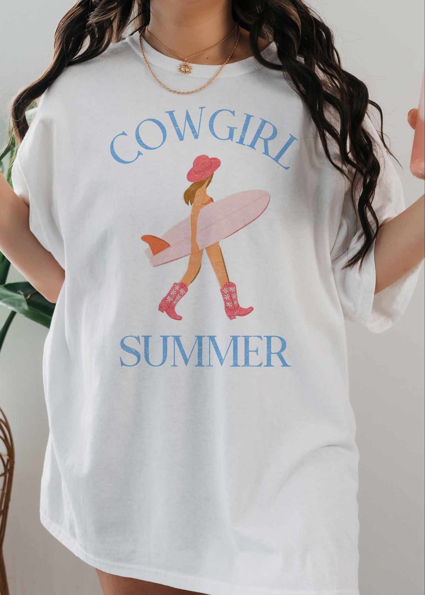 Cowgirl Summer Oversized Graphic Tee