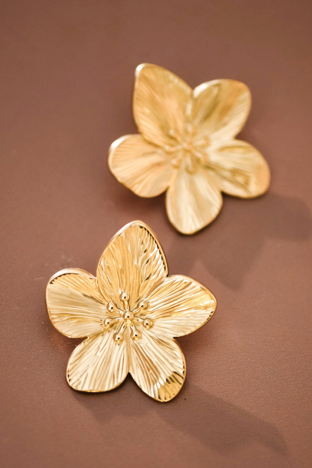 Gold Flora Studs