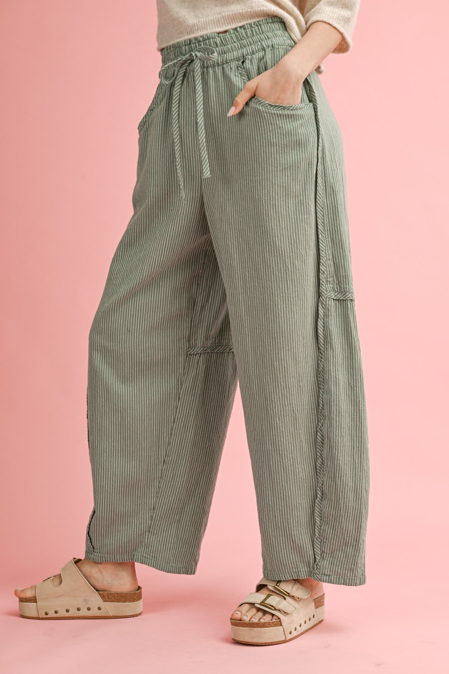 Mélange Texture Serene Pants