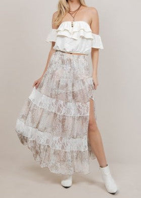 Bohemian Daydreams Tiered Maxi Skirt