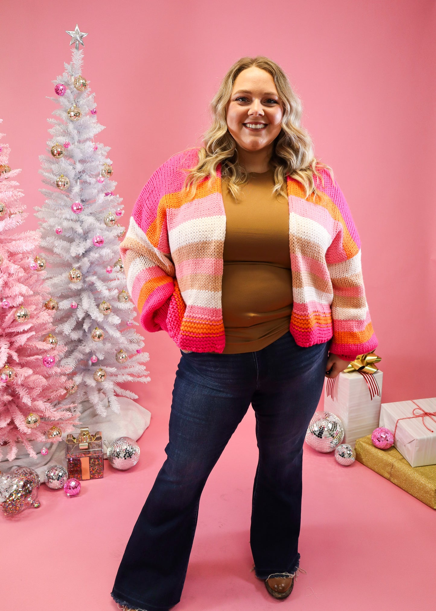 She's Everything Striped Cardigan