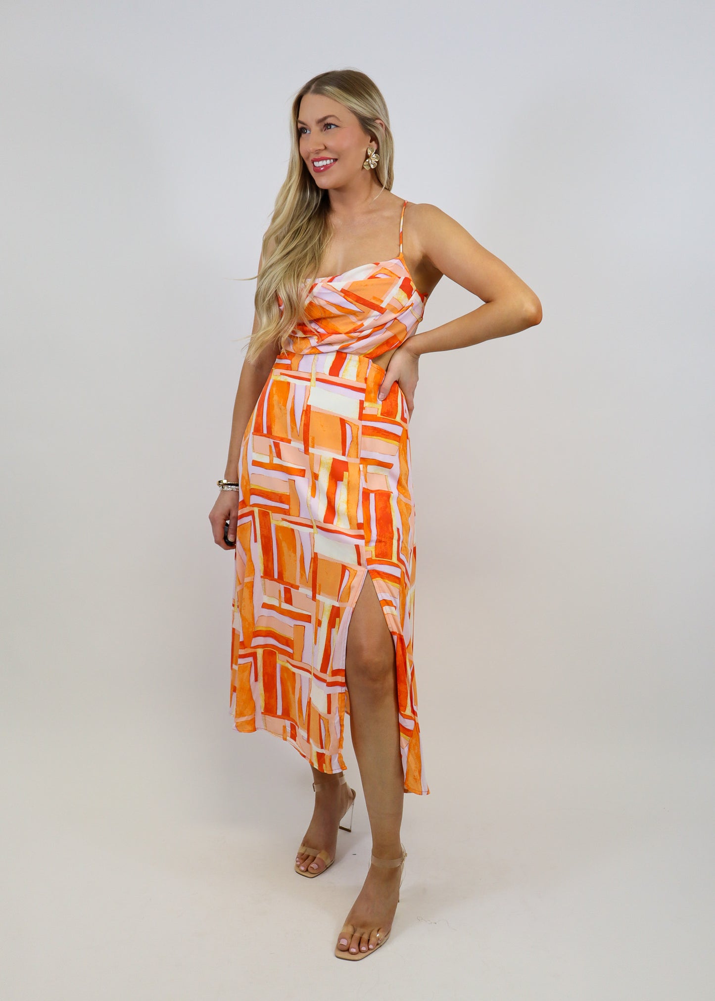Isn't She Lovely Cutout Midi Dress