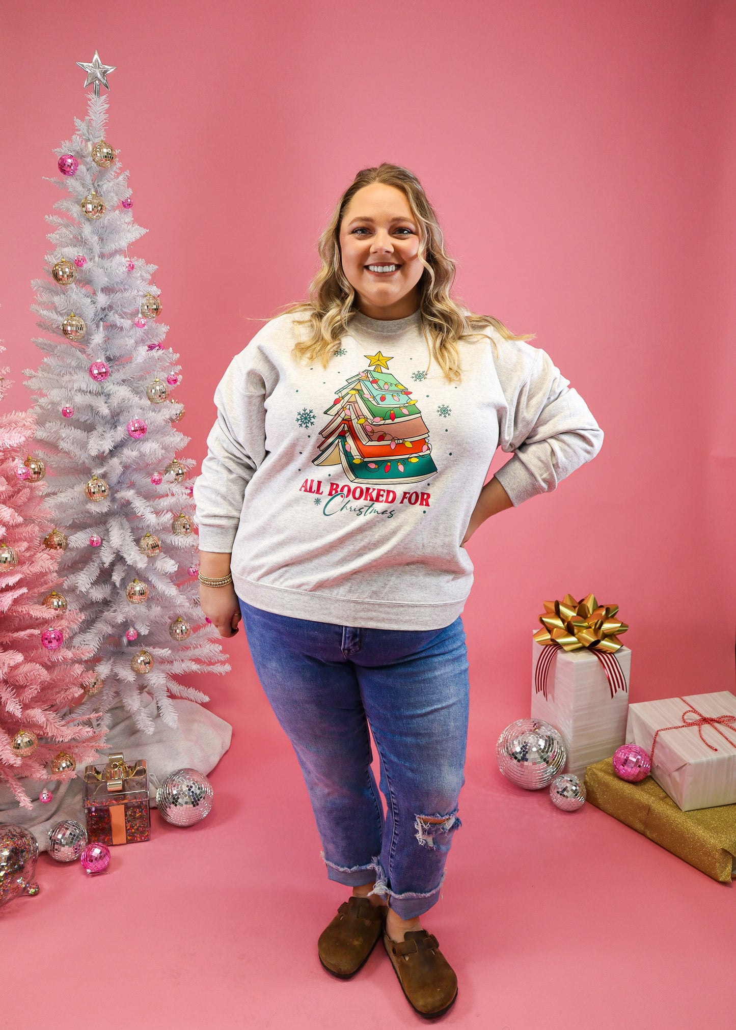 Booked For Christmas Sweatshirt