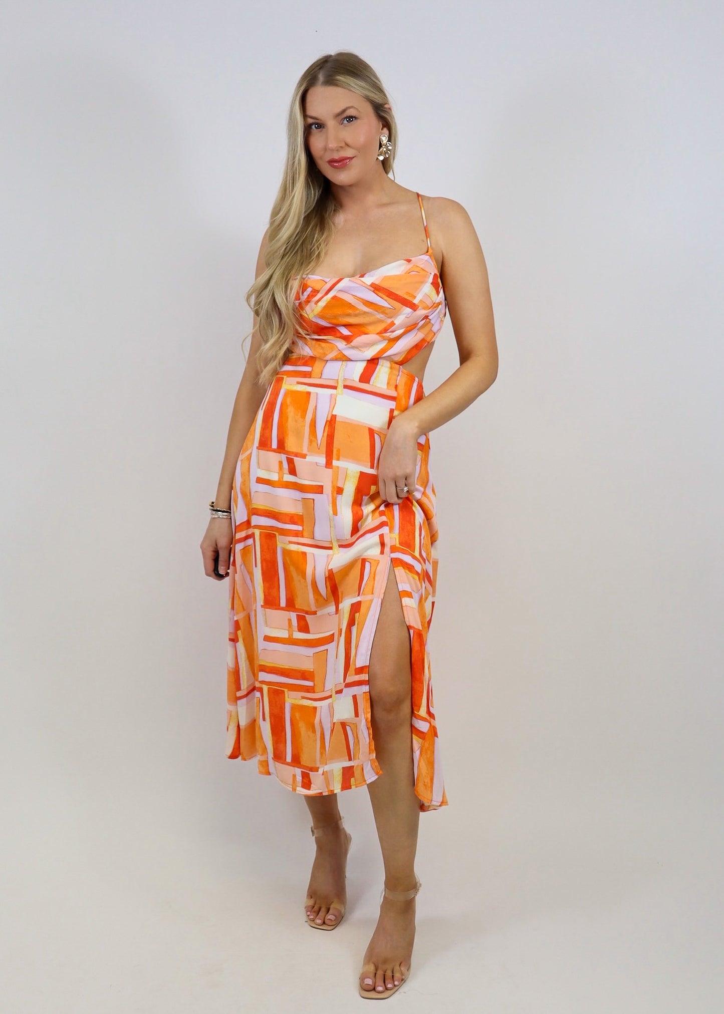 Isn't She Lovely Cutout Midi Dress