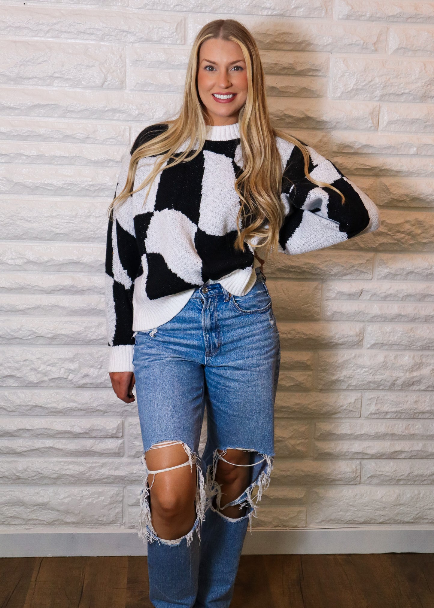 Check Me Out Knit Sweater