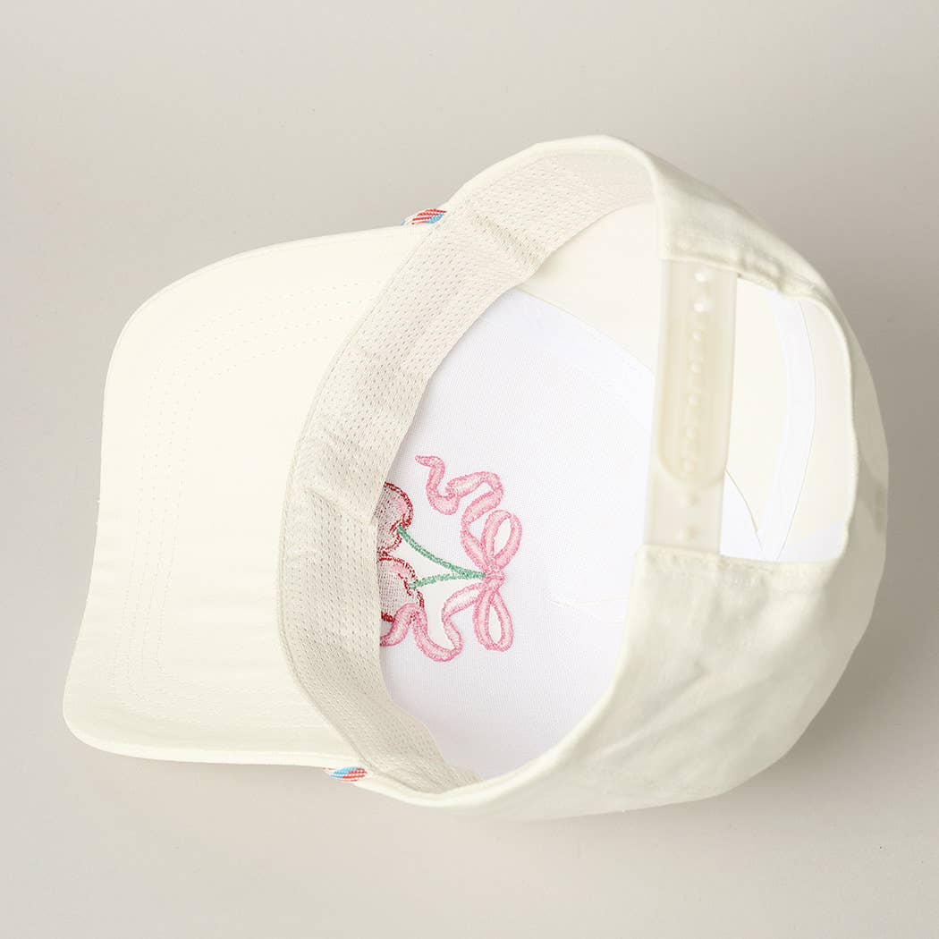 Cherry Ribbon Trucker Hat
