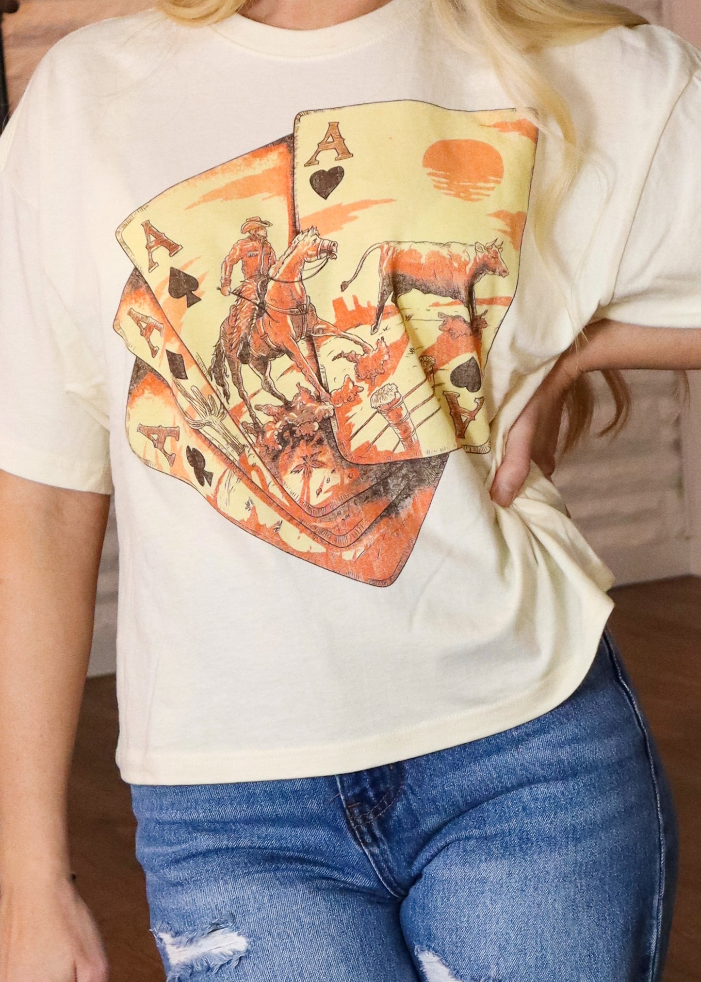 Ace Cowboy Card Tee