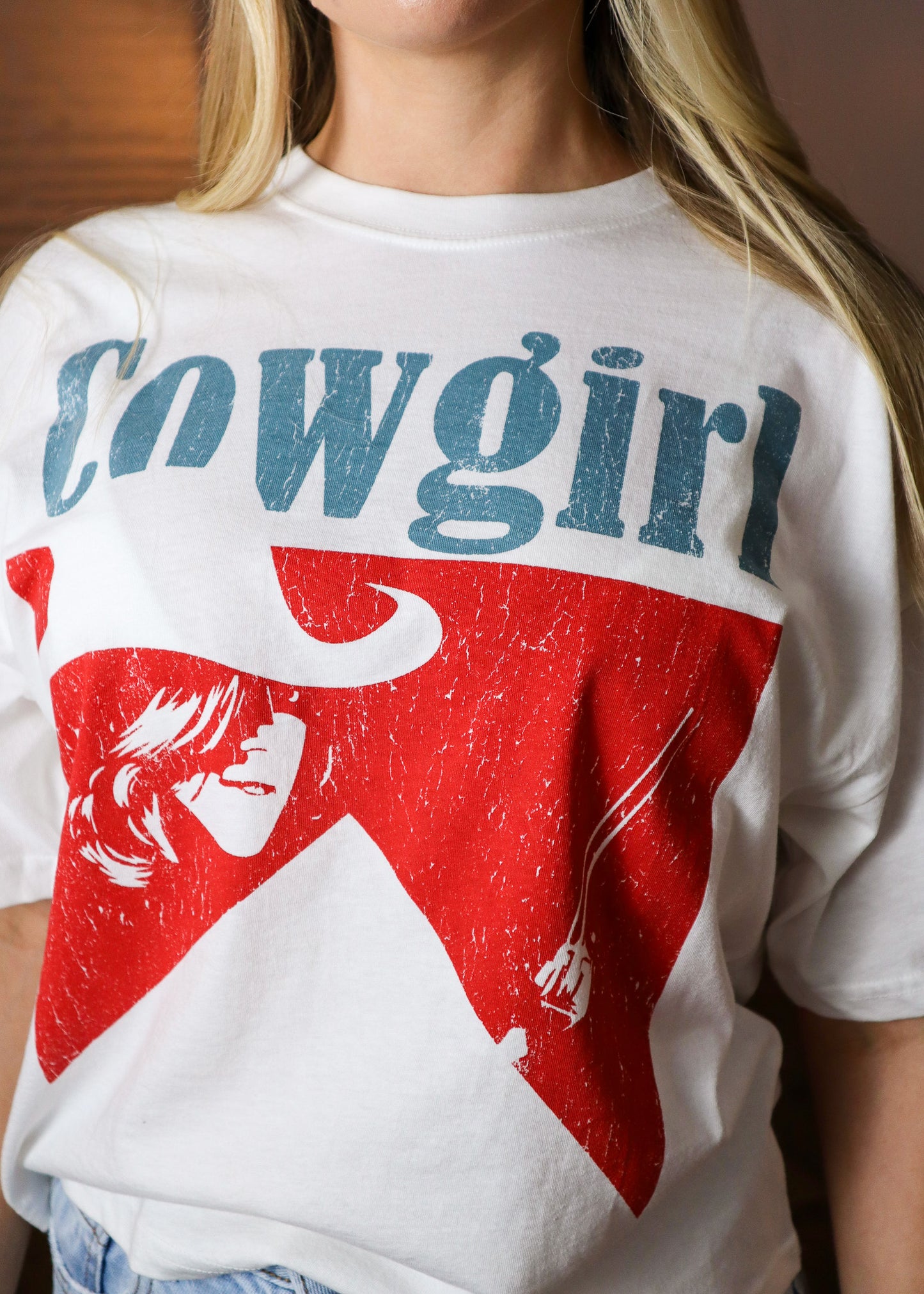 Western Cowgirl Graphic Tee - White