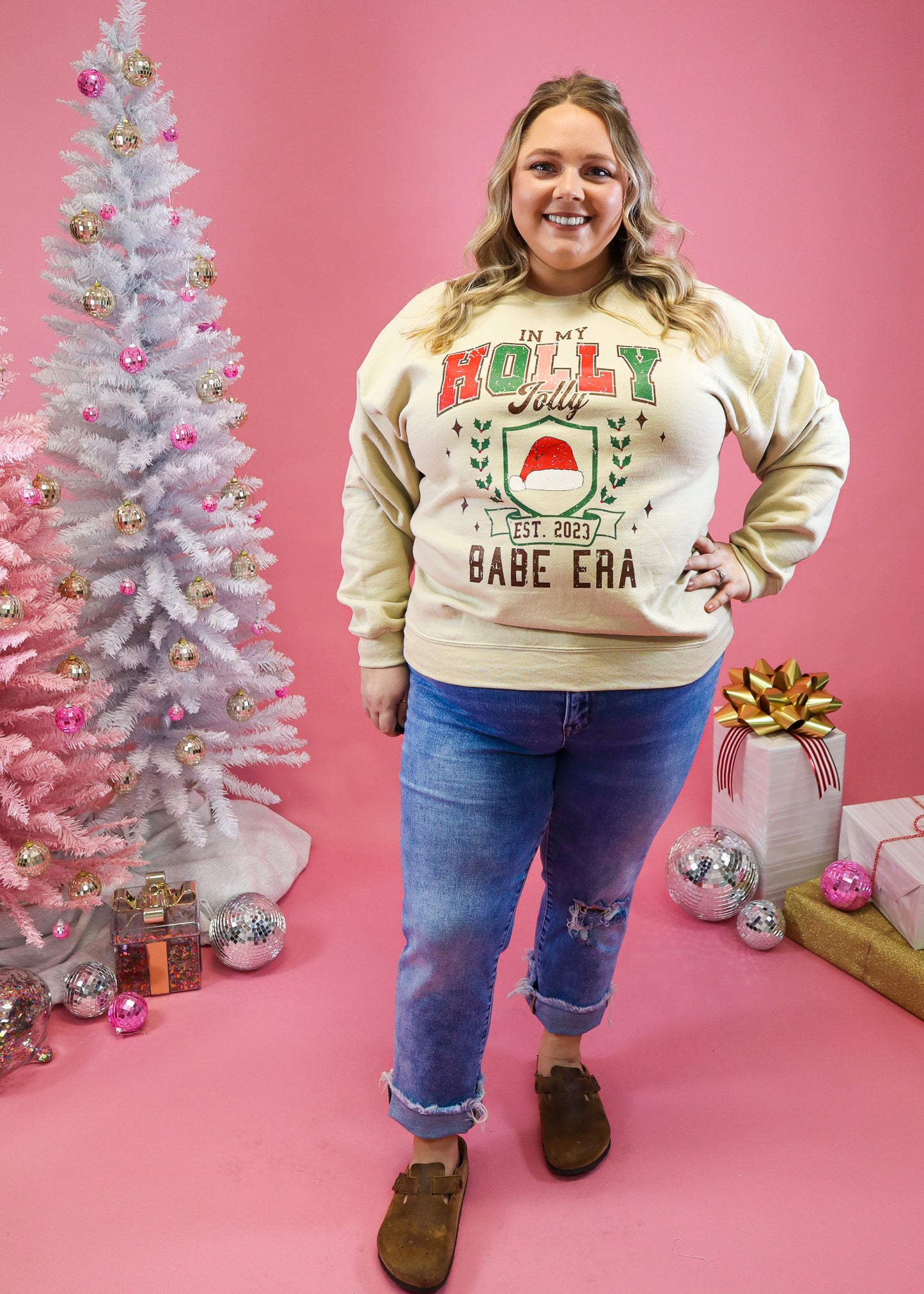 Holly Jolly Babe Era Sweatshirt