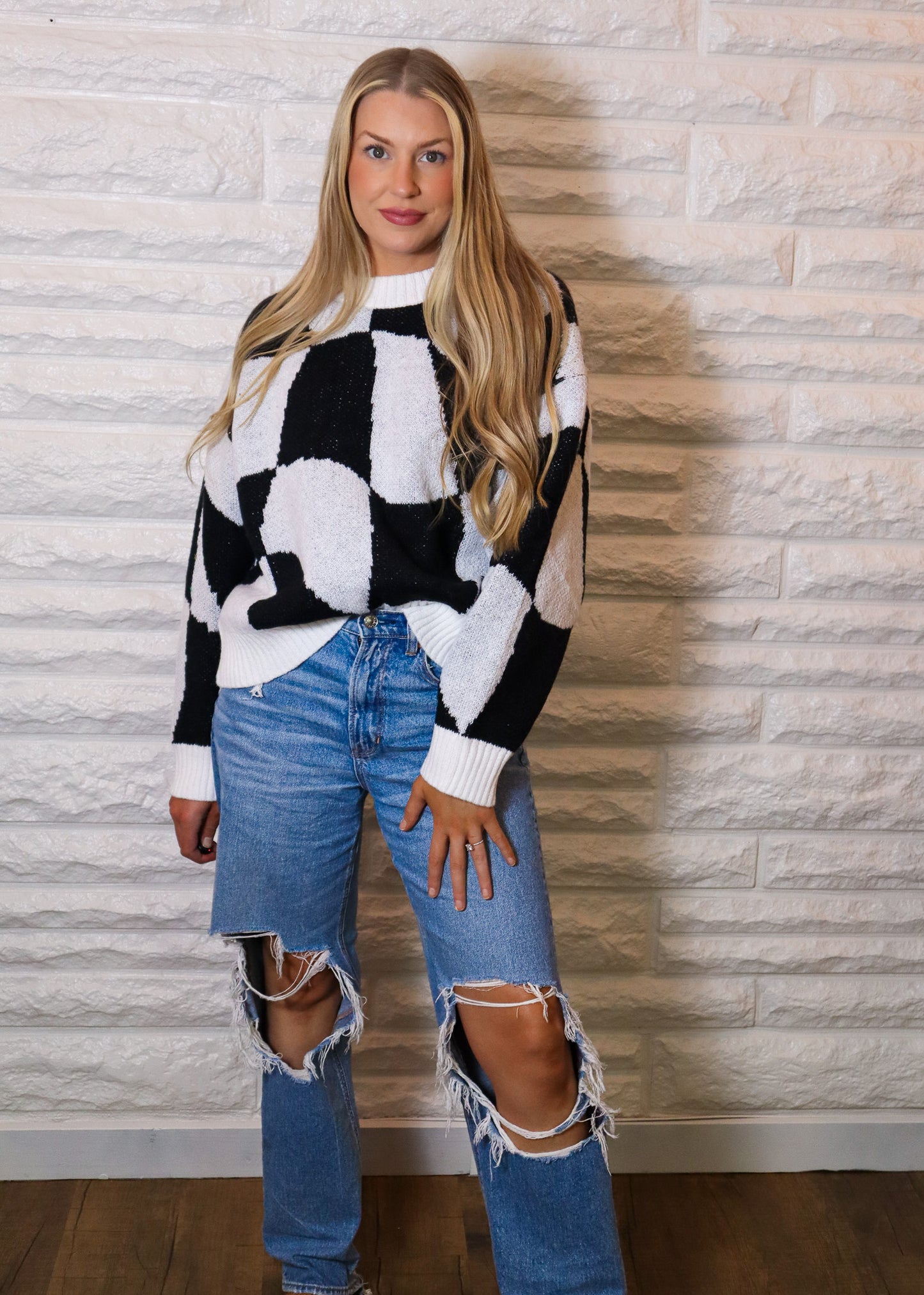 Check Me Out Knit Sweater