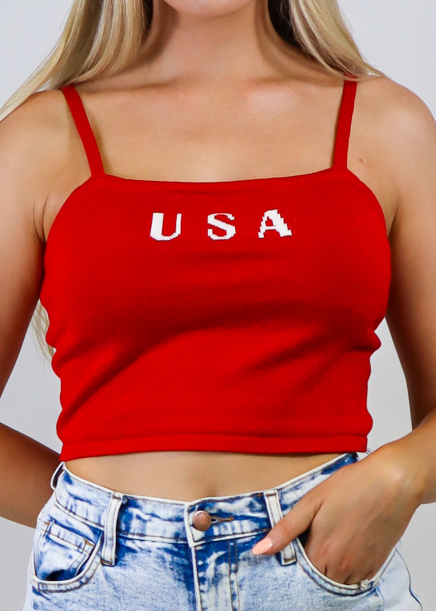 USA Knit Tank Top