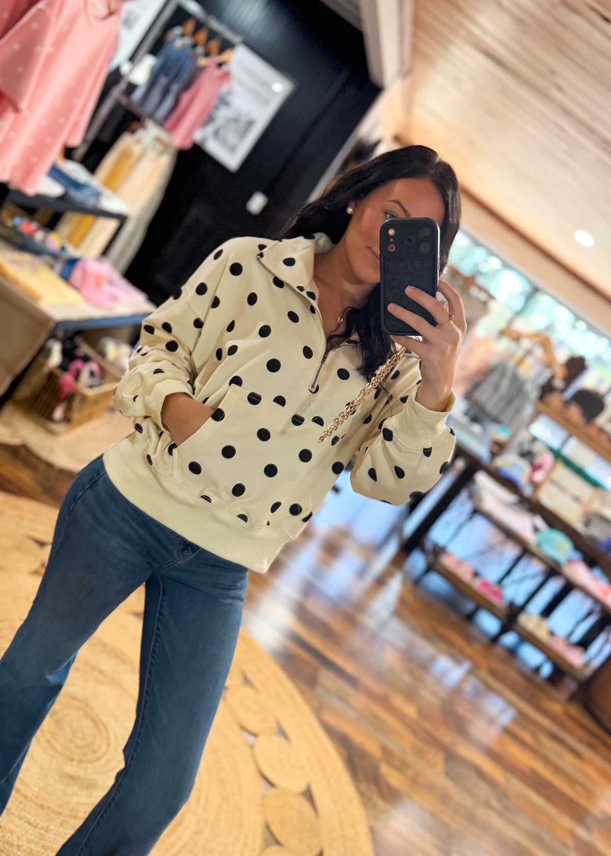 Riviera Dot Pullover
