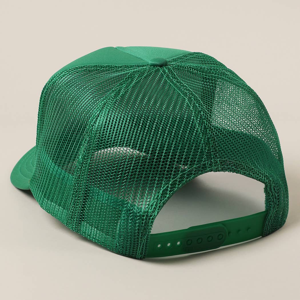 Jesus Saves I Spend Trucker - Green