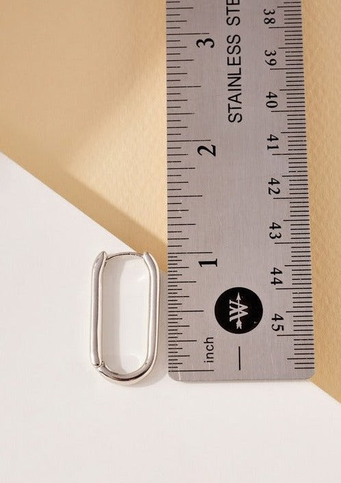 Symmetrical Oval Hoop Earrings