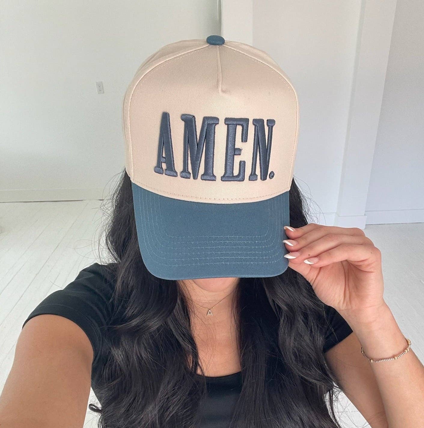 AMEN. Trucker Hat - Slate Blue