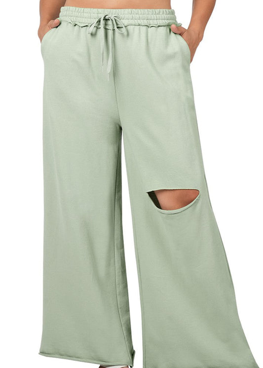 Kerrigan French Terry Lounge Pants - Lt Sage