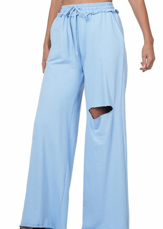 Kerrigan French Terry Lounge Pants - Blue