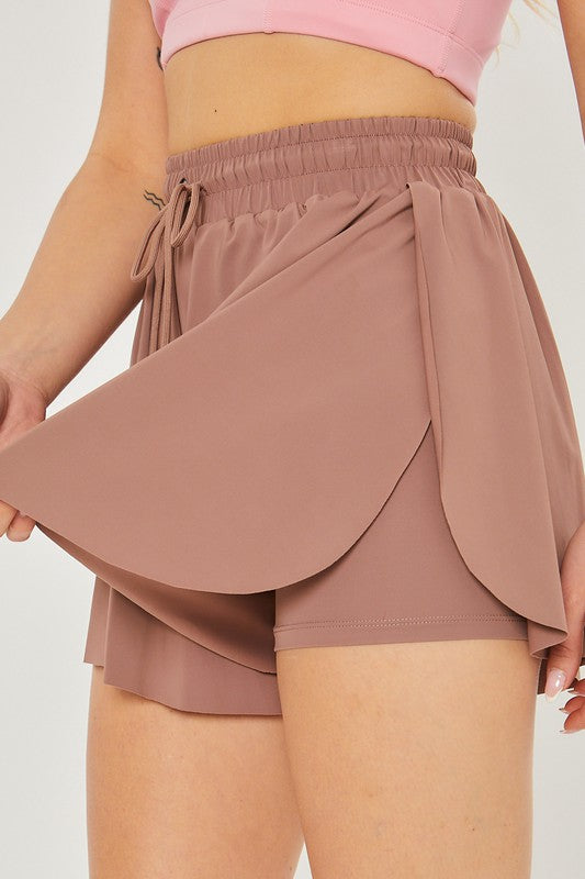 Ashley Active Two In One Drawstring Shorts