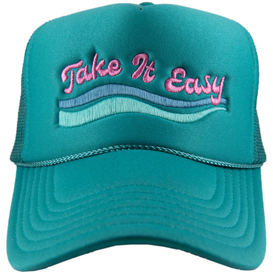 Take It Easy Trucker Hat - Teal