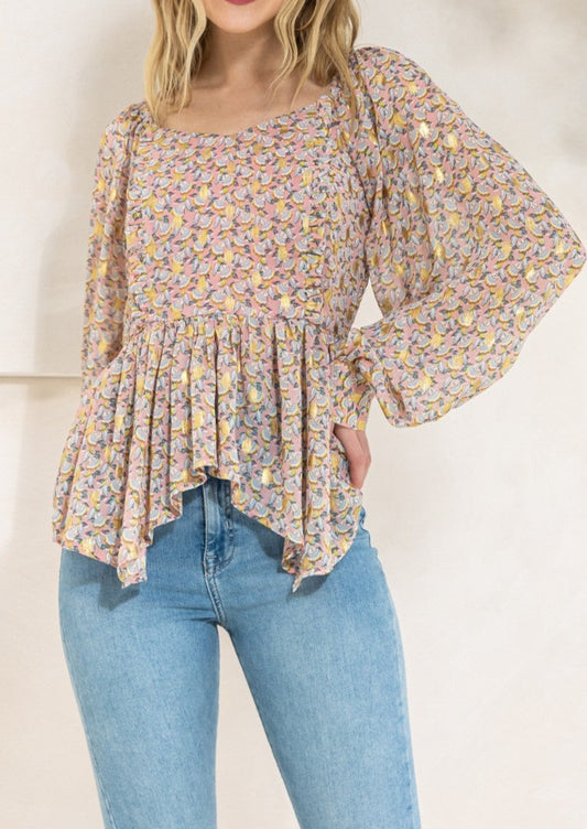 All The Feels Floral Blouse