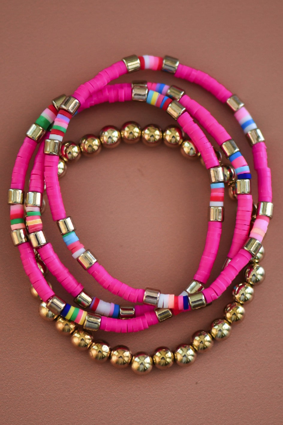 Pink Paradise Bracelet Stack