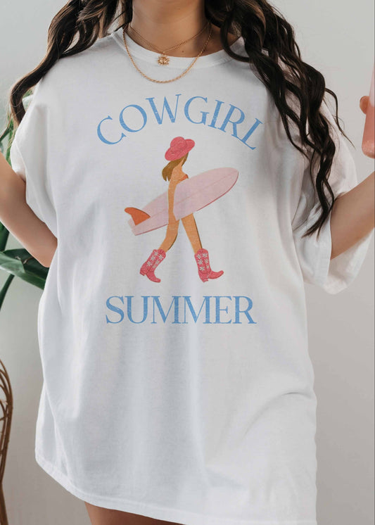 Cowgirl Summer Oversized Graphic Tee