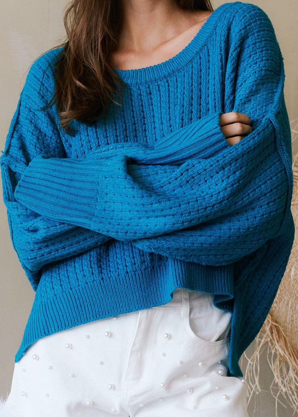 Winslet Side Slit Sweater