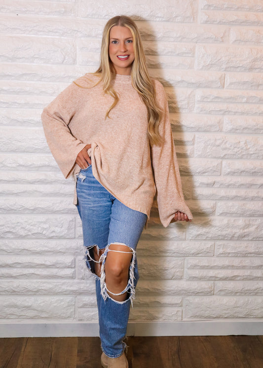 Val Oversized Bell Sleeve Sweater