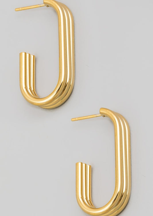 Donna Gold Hoop Earrings
