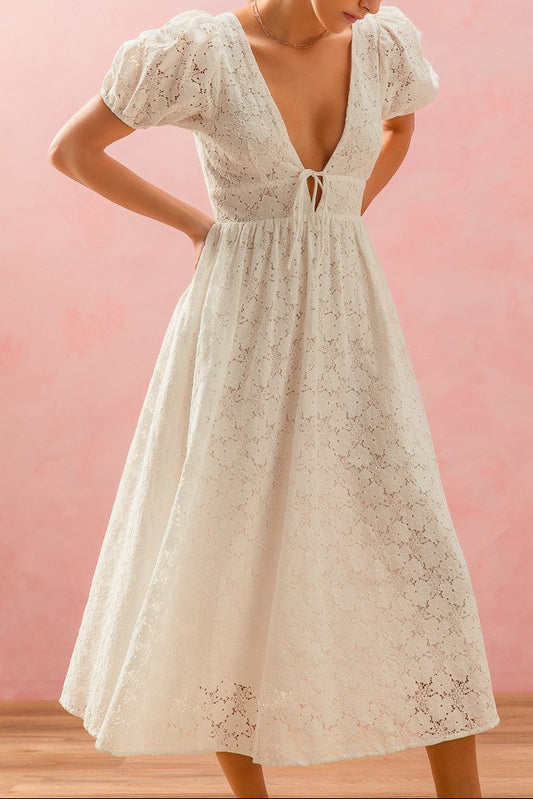 Stevie Lace Midi Dress
