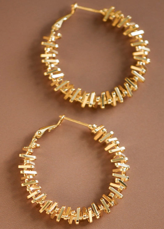 Nova Gold Hoop Earrings