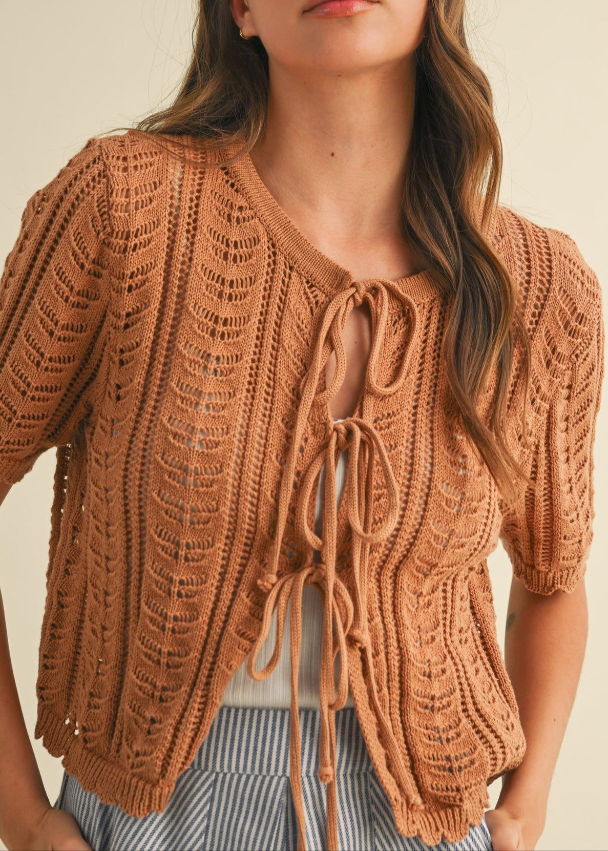 Micah Front Tie Sweater