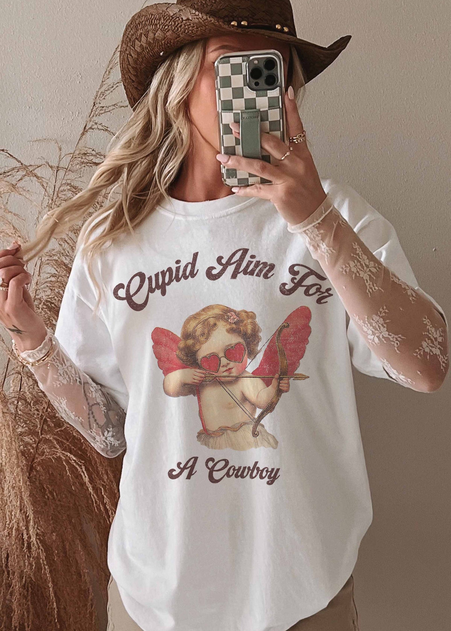 Cupid Aim For A Cowboy Tee