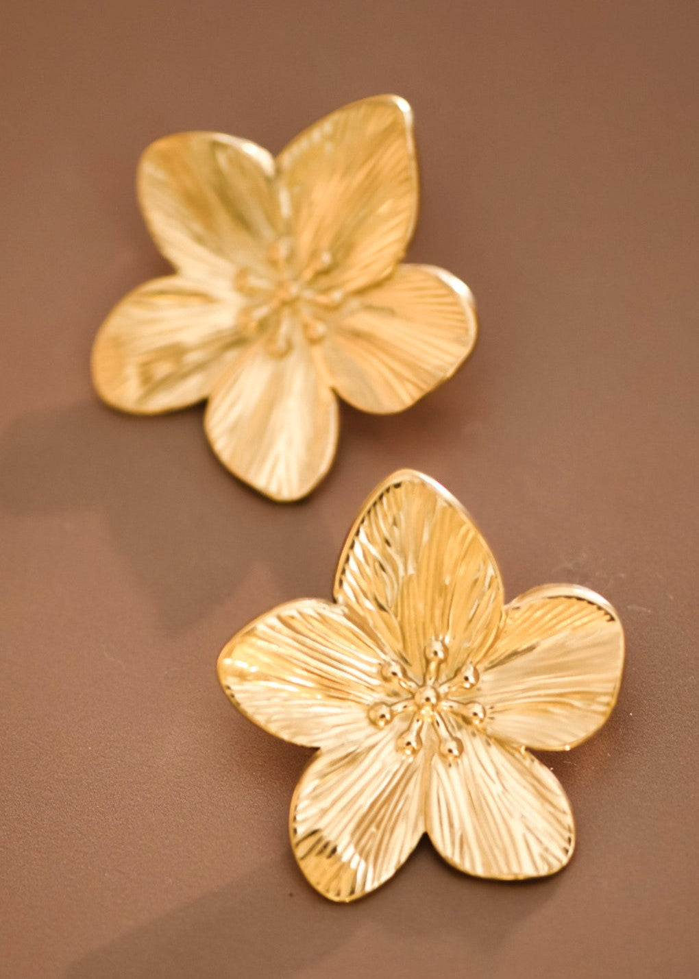 Gold Flora Studs