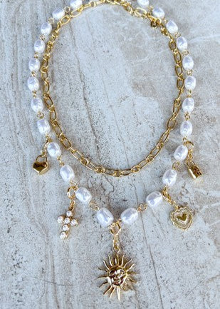 Lydia Layered Charm Necklace