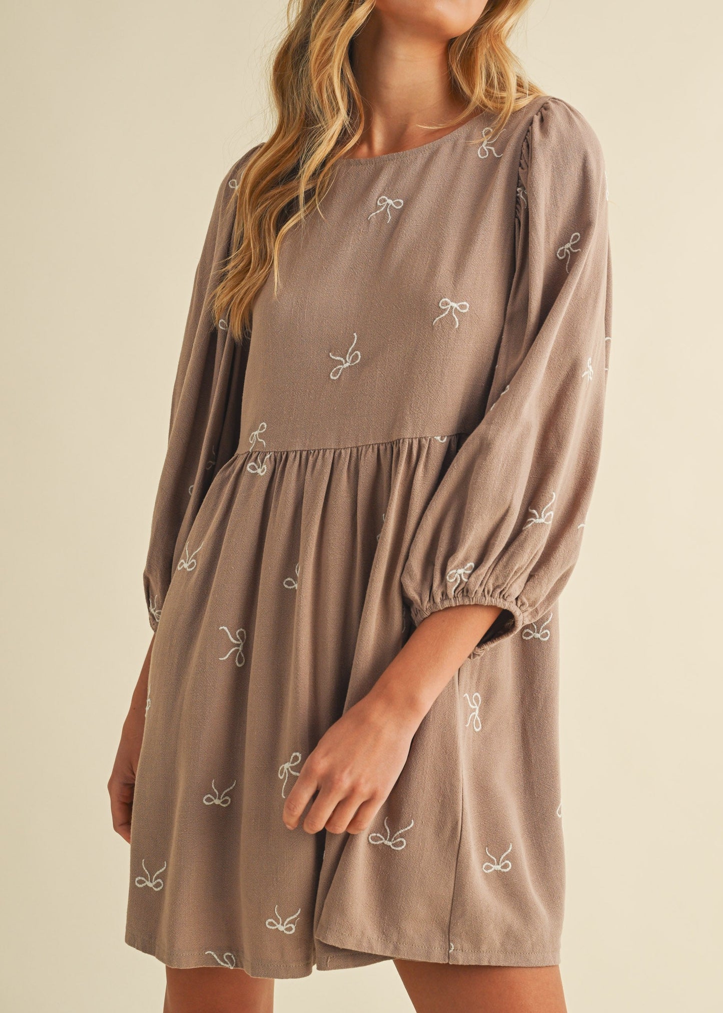 Sunday Morning Mini Dress - Mocha